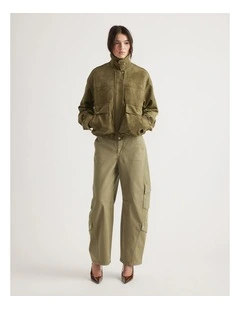 Georgie Suede Biker Jacket
