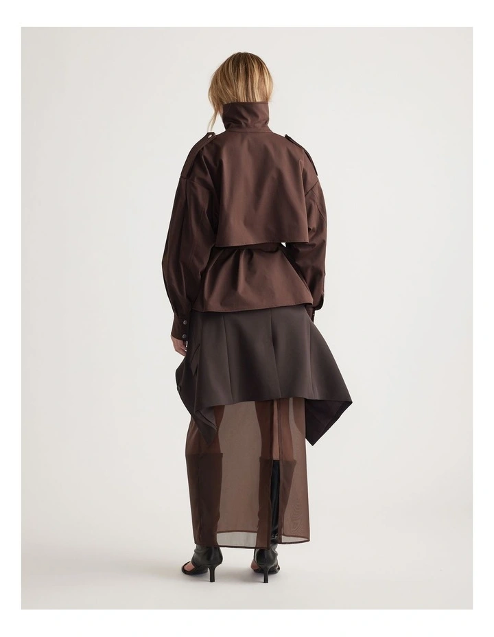 Lila Cropped Trench image 2