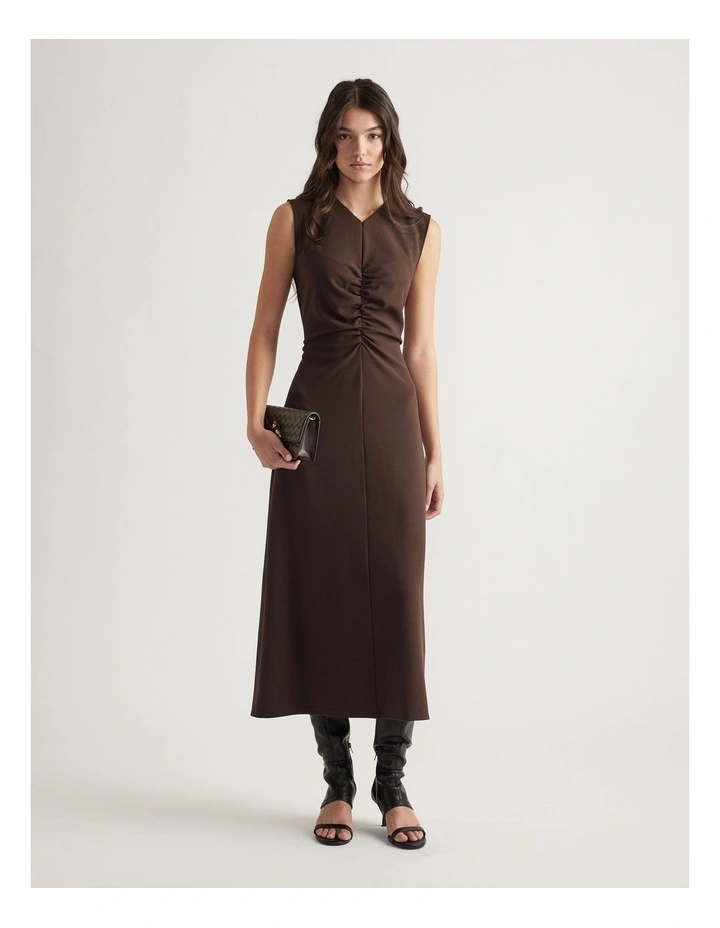 Rachel Ruched Front Midi Dress image 1