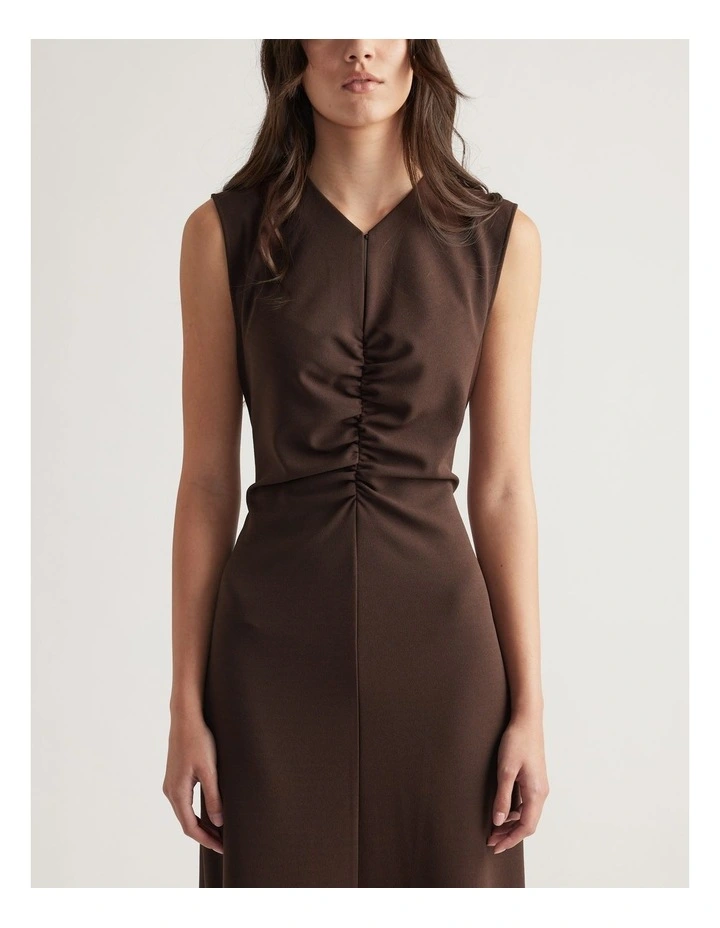 Rachel Ruched Front Midi Dress image 3