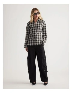 Krystal Tie Check Shirt