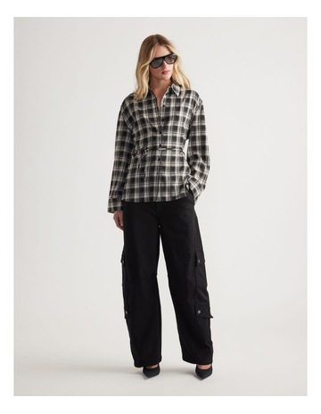 Black White Check colour