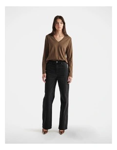 Imogen V Neck Long Sleeve in Bronze