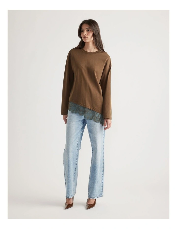 Sofia Lace Trim Long Sleeve image 1