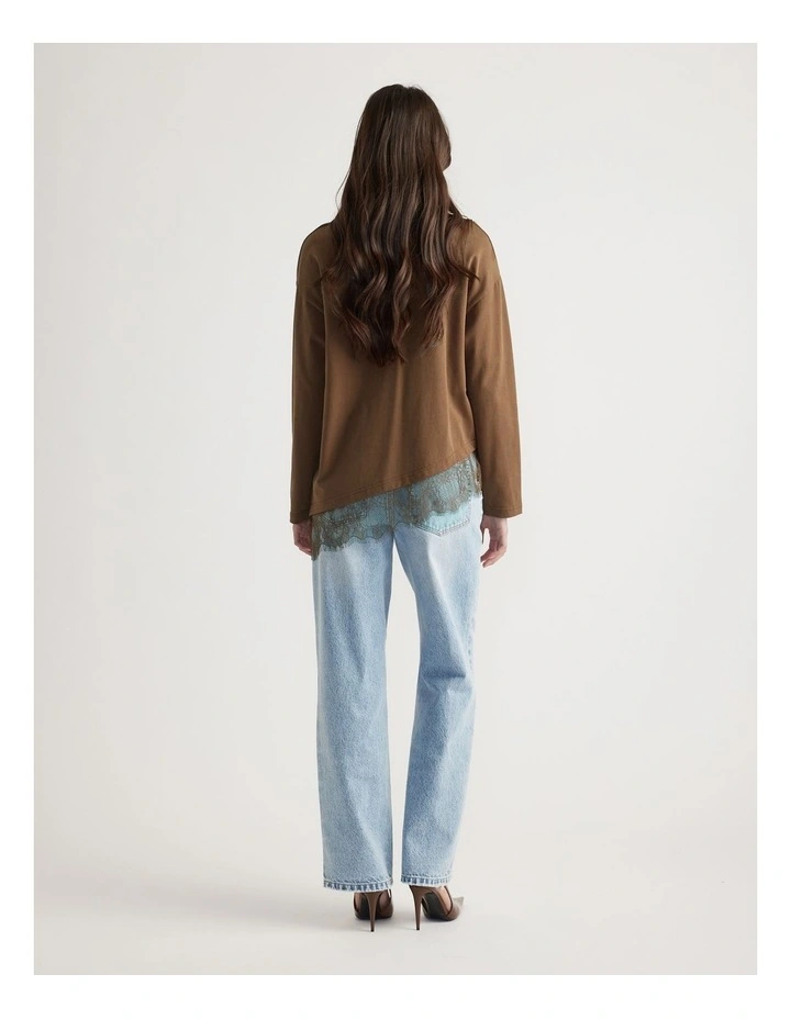 Sofia Lace Trim Long Sleeve image 2