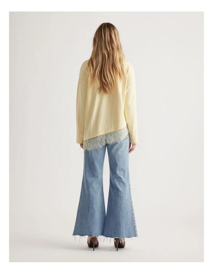 Sofia Lace Trim Long Sleeve image 2