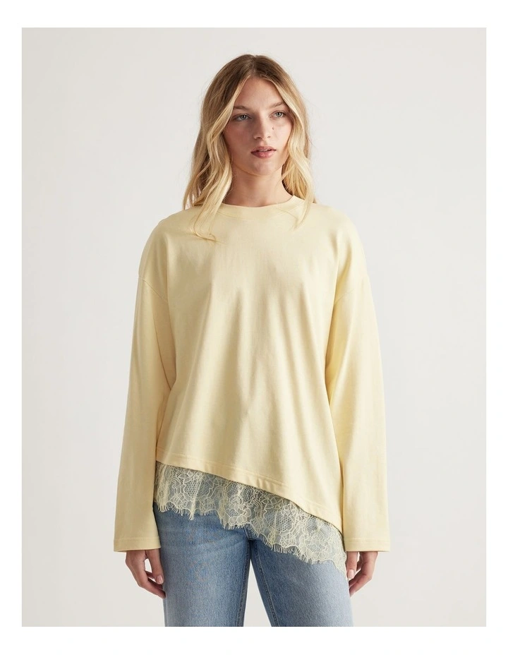 Sofia Lace Trim Long Sleeve image 3