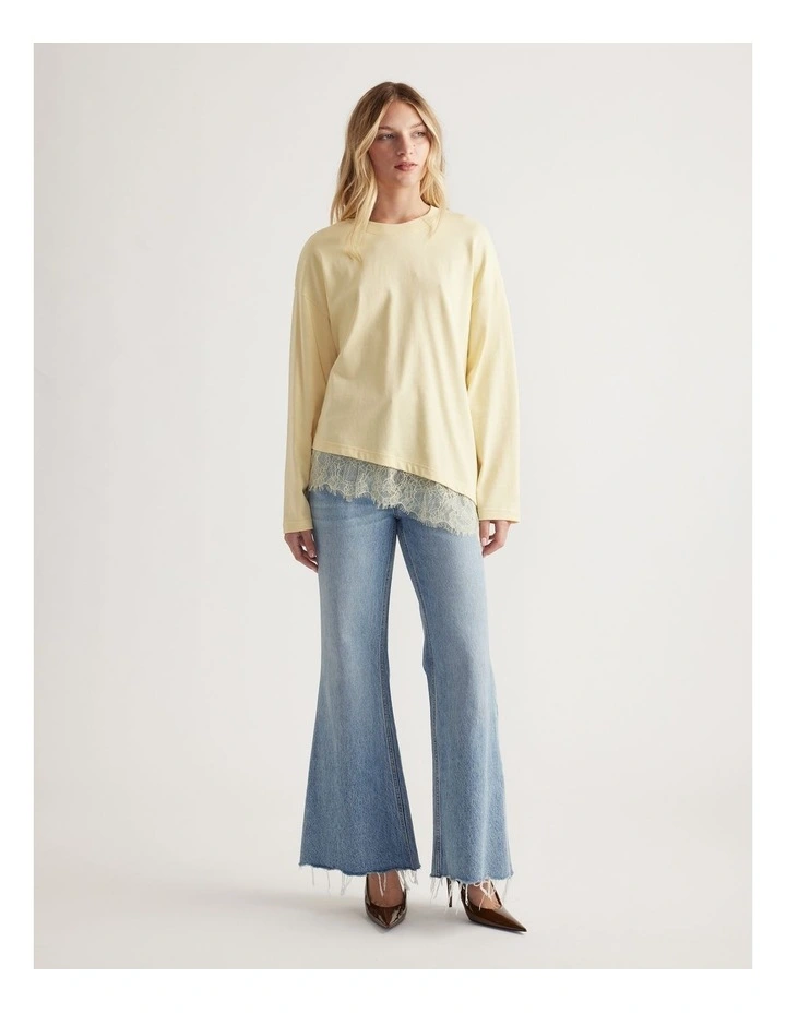 Sofia Lace Trim Long Sleeve image 4