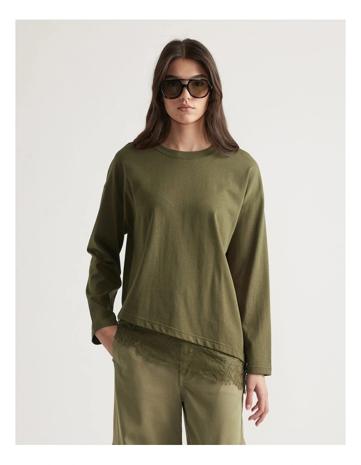 Sofia Lace Trim Long Sleeve image 3
