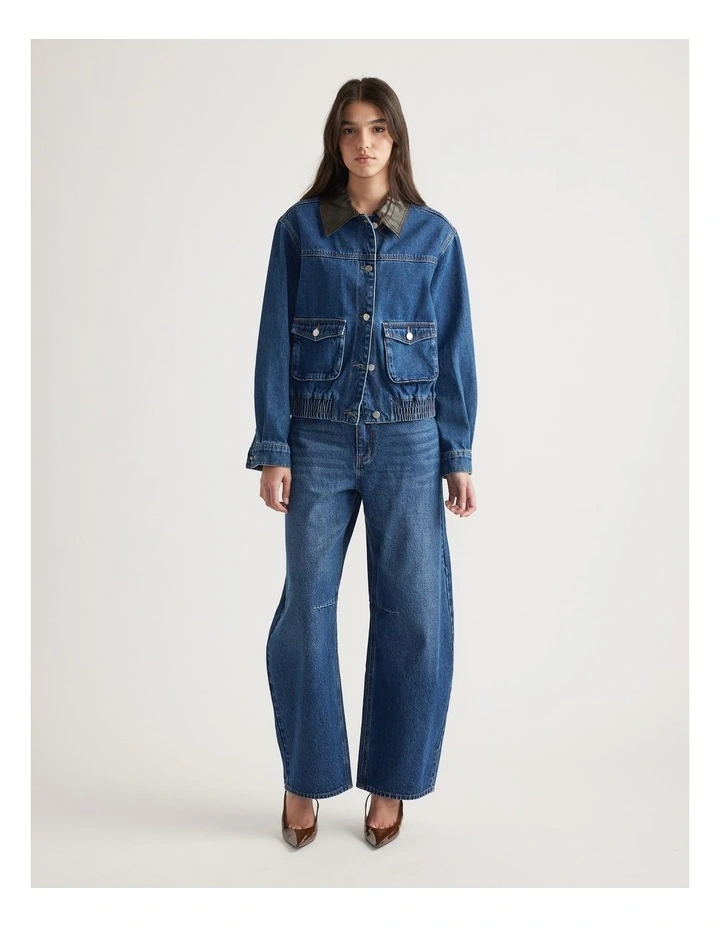Romi Contrast Denim Jacket image 1