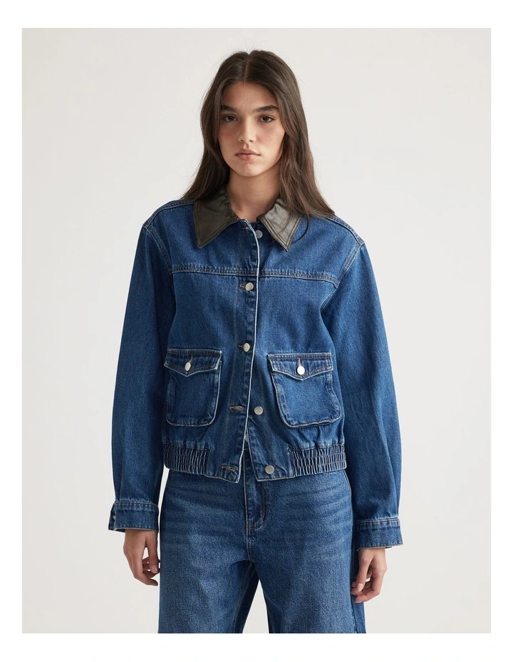 Romi Contrast Denim Jacket image 3