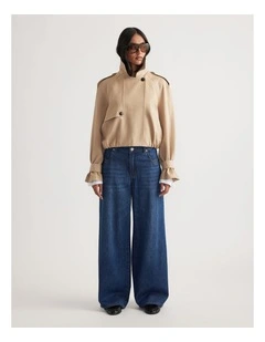 Winnie Super Wide Leg Jean in Blue