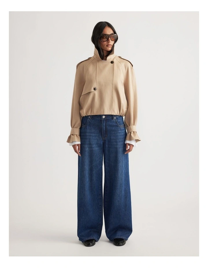 Winnie Super Wide Leg Jean in Blue image 1
