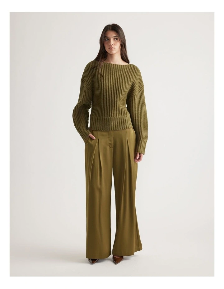 Rose Drop Shoulder Knit Jumper image 1