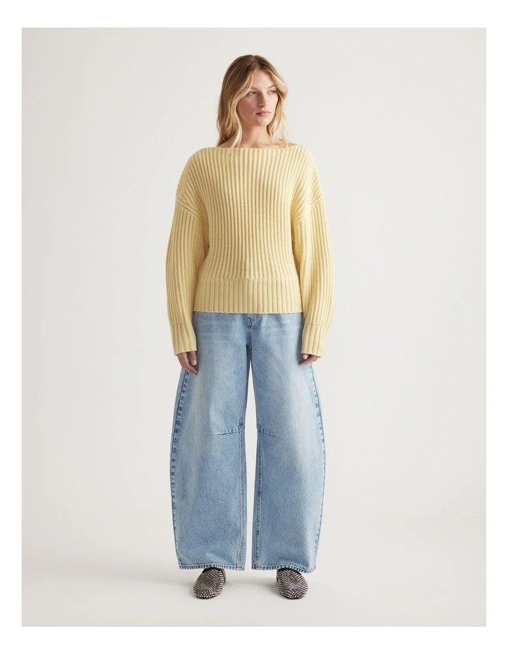 Rose Drop Shoulder Knit Jumper image 1