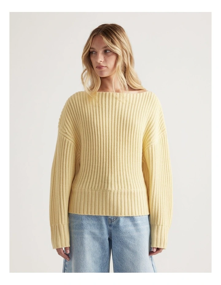 Rose Drop Shoulder Knit Jumper image 3