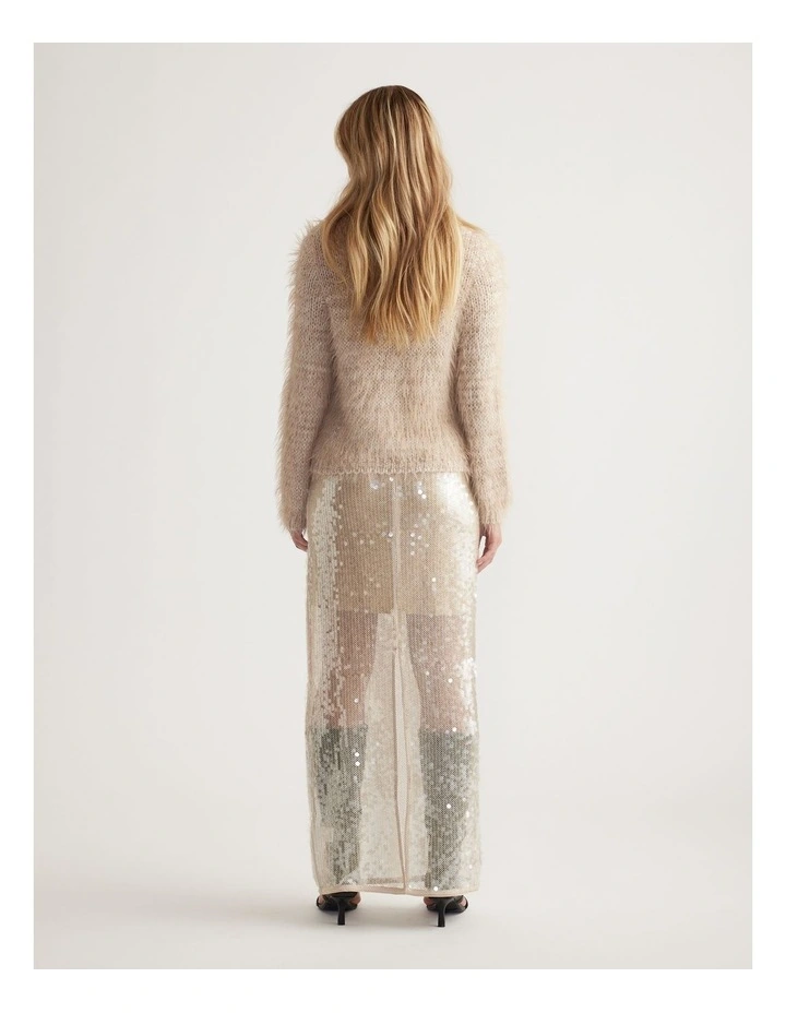 Mai Fluffy V Neck Knit Jumper image 2