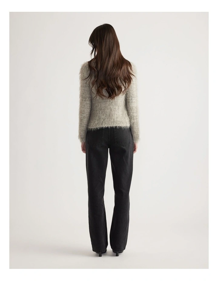 Mai Fluffy V Neck Knit Jumper image 2