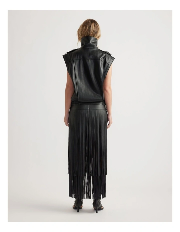 Whitney Faux Leather Vest image 2