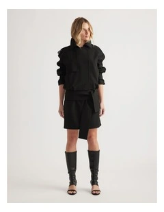 Ava Tie Detail Mini Skirt