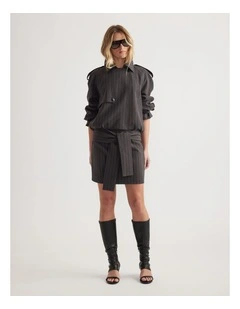 Ava Tie Detail Mini Skirt