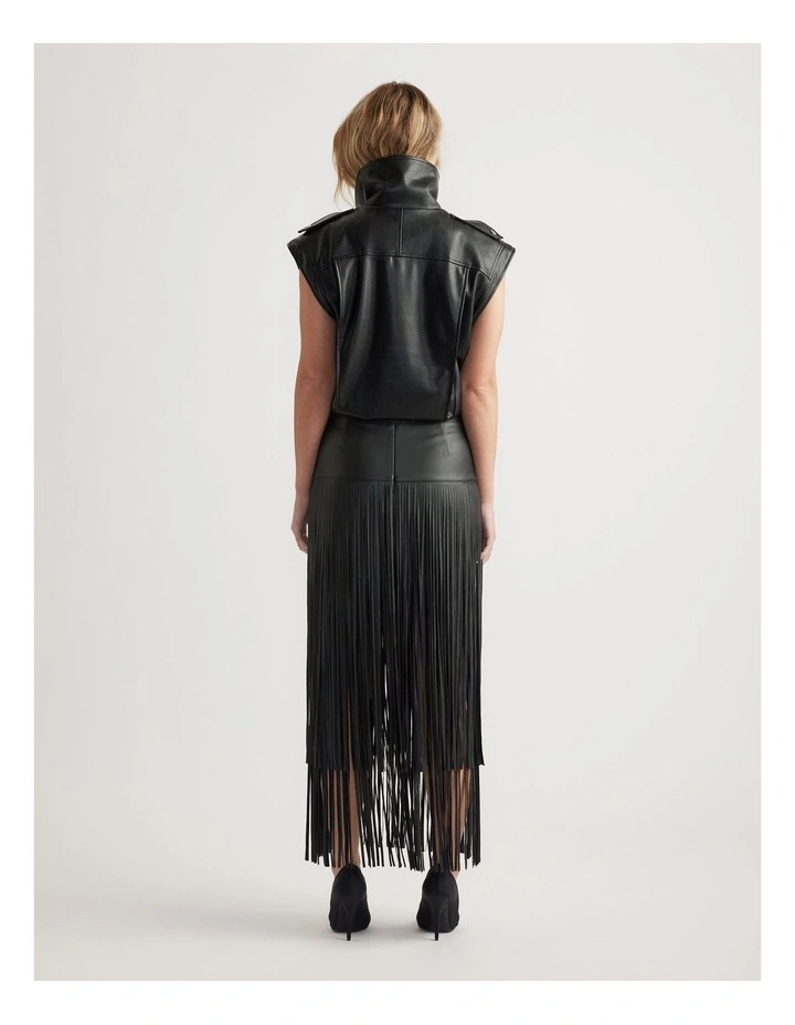 Taylor Faux Leather Skirt image 2