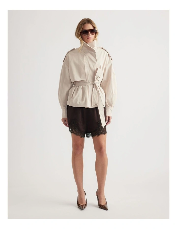 Lila Cropped Trench image 1