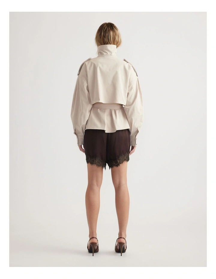 Lila Cropped Trench image 2