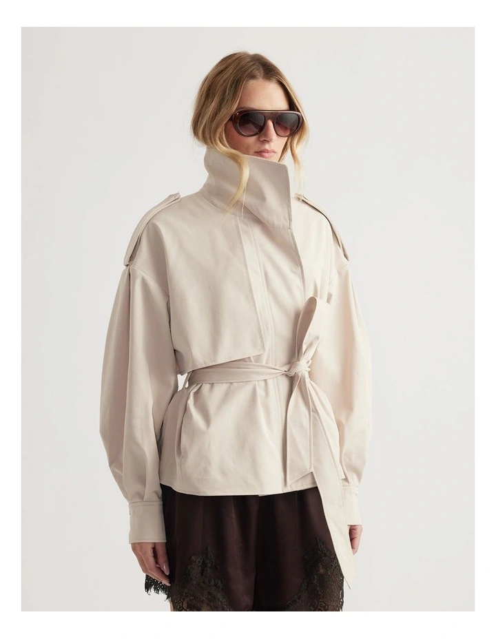 Lila Cropped Trench image 3