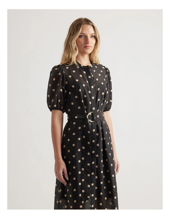 Becca Puff Sleeve Midi Dress image 3