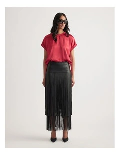 AnnMaree Satin Tee