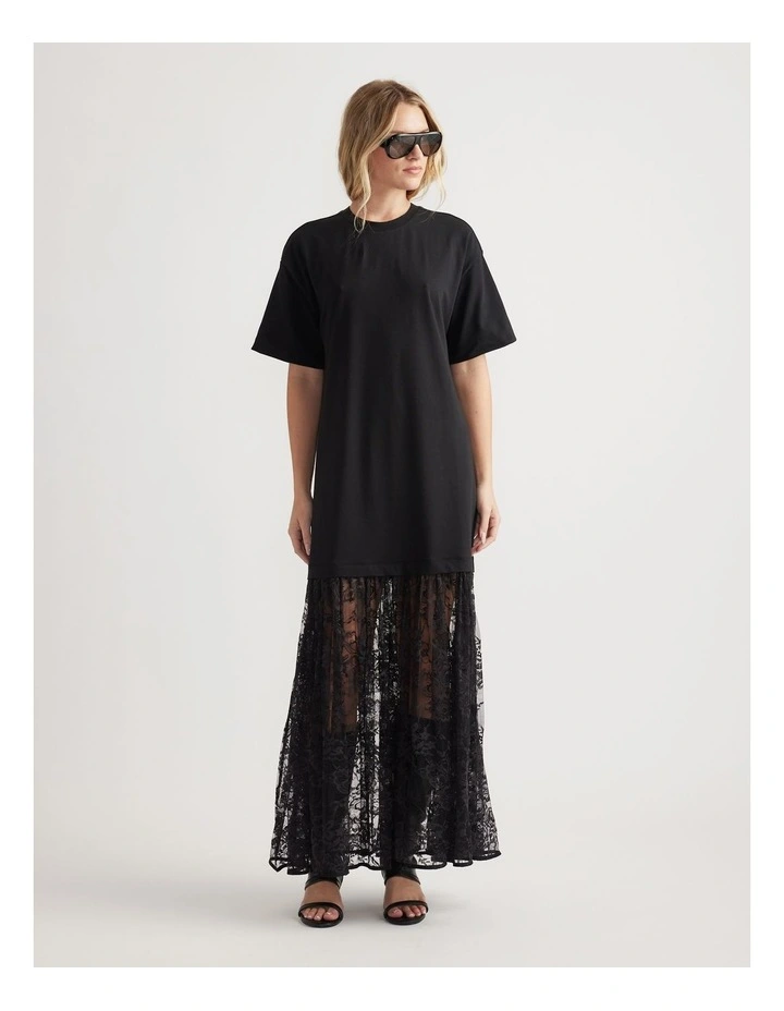 Gia Spliced Lace Maxi Dress image 1