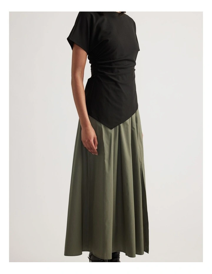 Raya Spliced Midi Dress image 3
