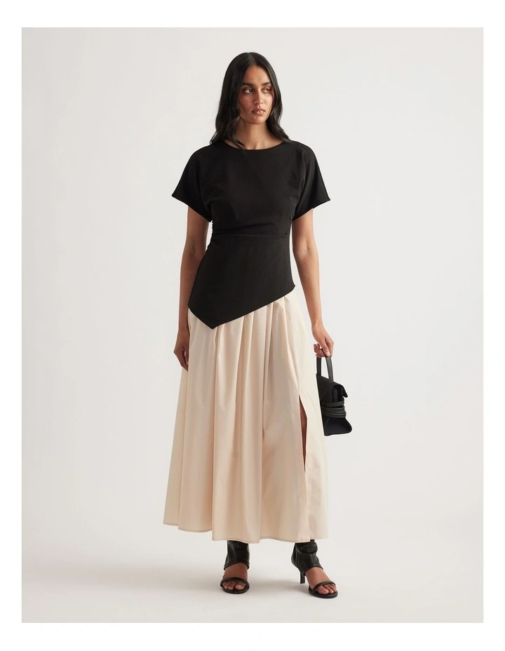 Raya Spliced Midi Dress image 1