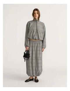 D-Luxe Check Cocoon Skirt