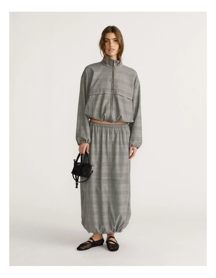 D-Luxe Check Cocoon Skirt image 1