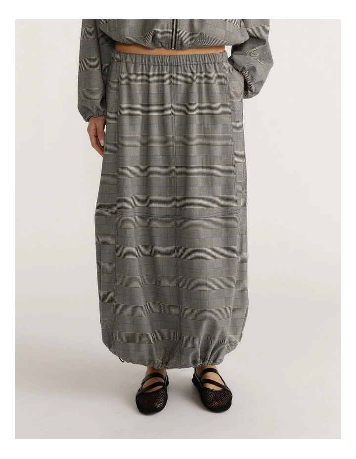 D-Luxe Check Cocoon Skirt image 3