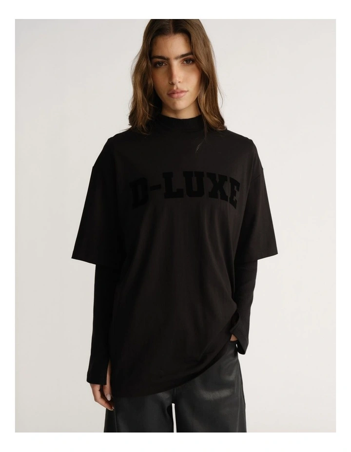 D-Luxe Flocked Logo Tee image 3
