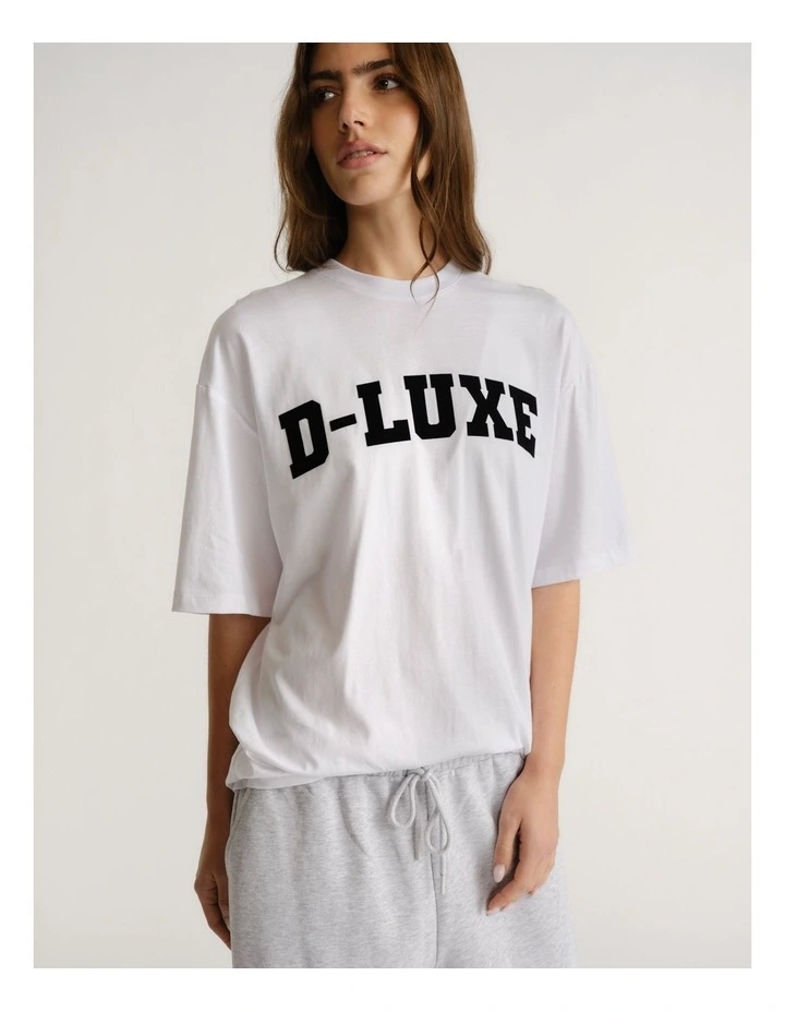 D-Luxe Flocked Logo Tee image 3