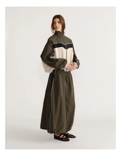 D-Luxe Contrast Panel Skirt