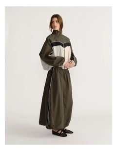 D-Luxe Contrast Panel Skirt