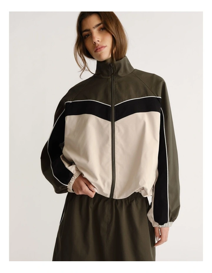 D-Luxe Contrast Panel Parka image 3