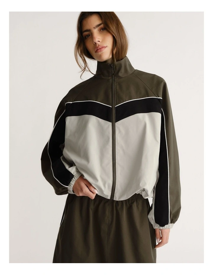 D-Luxe Contrast Panel Parka image 3