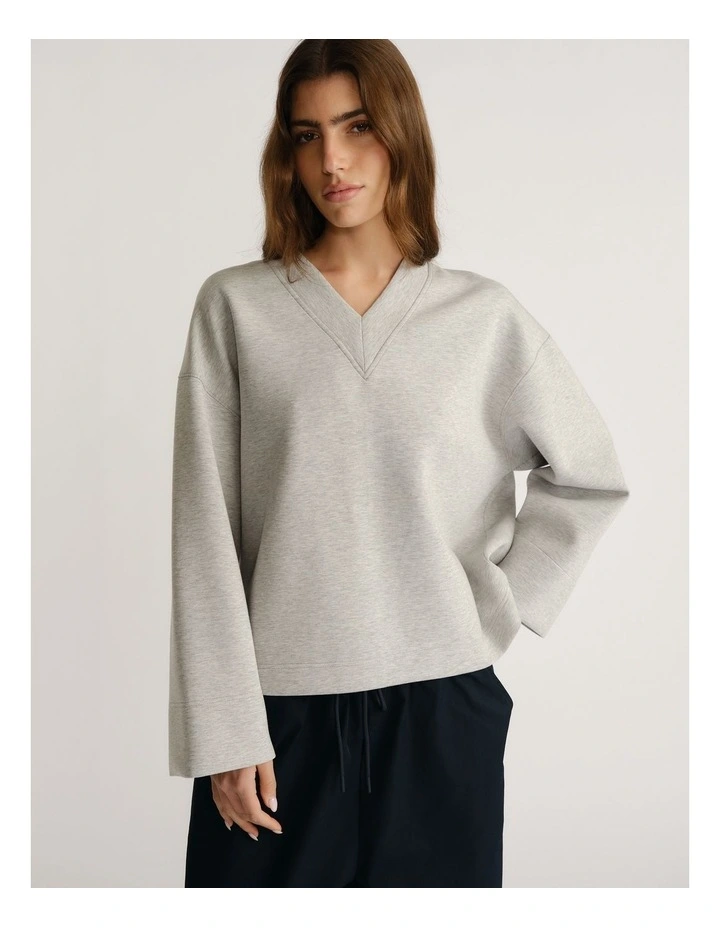 D-Luxe Neoprene V Neck Sweat image 3