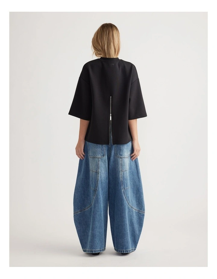 D-Luxe Neoprene Zip Back Tee image 2