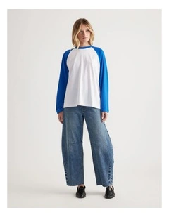 D-Luxe Raglan Long Sleeve Tee
