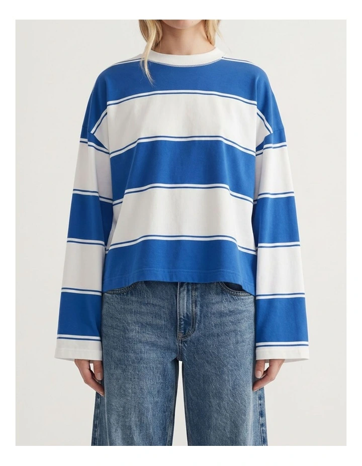 D-Luxe Long Sleeve Stripe Tee image 3