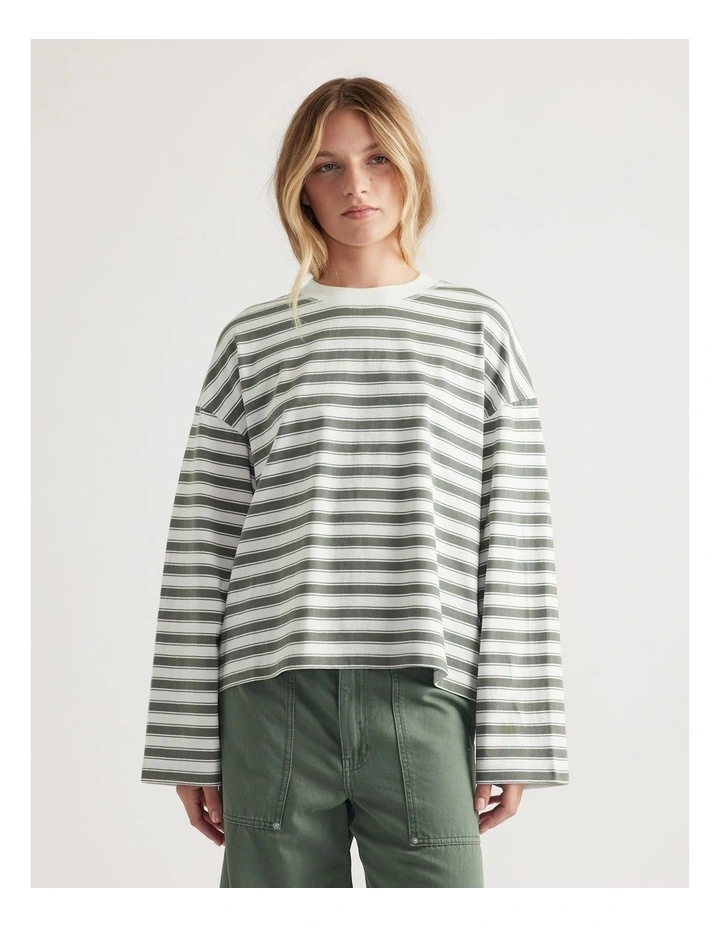 D-Luxe Long Sleeve Stripe Tee image 3