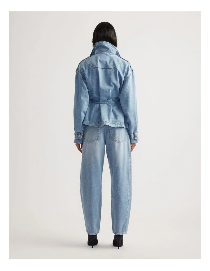 Eden Denim Crop Trench image 2