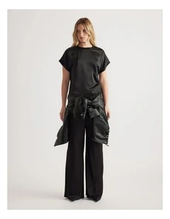 Frankie Satin Side Tie Top